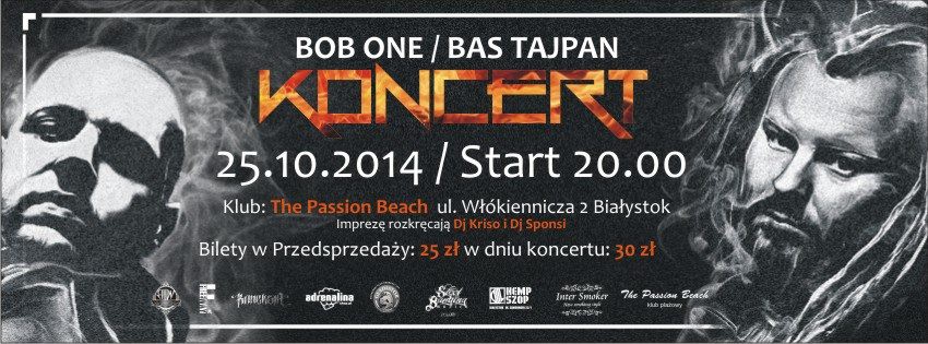 Muzyczna strona miasta: Bob One/ Bas Tajpan w Passion Beach