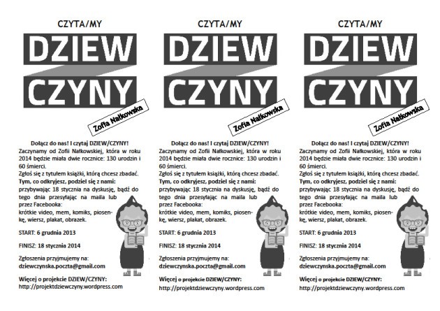 Czyta/My Dziew/Czyny