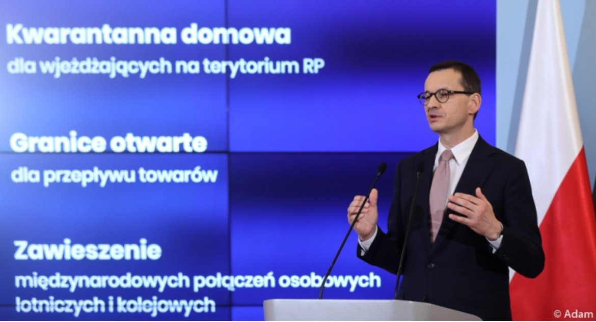 Nieczynne restauracje, galerie handlowe, są kontrole na granicach. Mamy stan zagrożenia epidemicznego