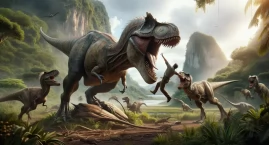 Prawie 1/3 Polaków uważa, że ludzie mogli rzucać kamieniami w dinozaury