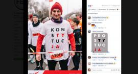 W tej koszulce radny PO pobiegłby lepiej w Warszawie 