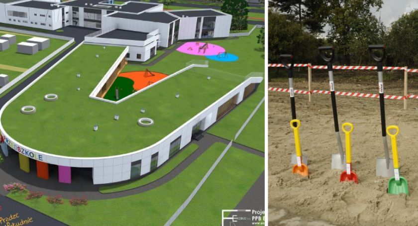 Wmurowanie kamienia węgielnego pod budowę nowej szkoły na Gocławiu