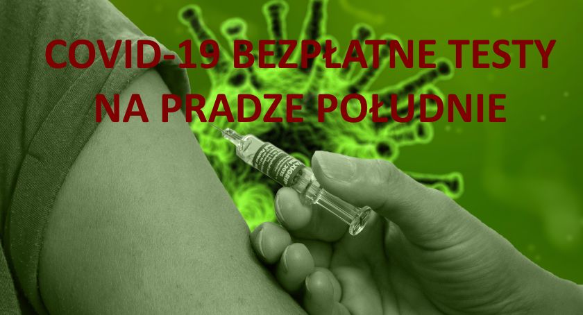 Bezpłatny punkt testów na koronawirusa na Pradze Południe