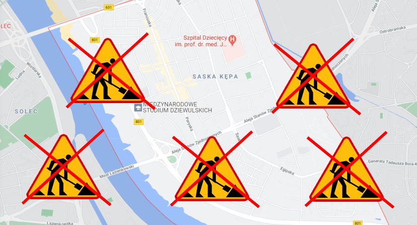 Plan ulic do remontu w 2021 r. na Saskiej Kępie... BRAK PLANU