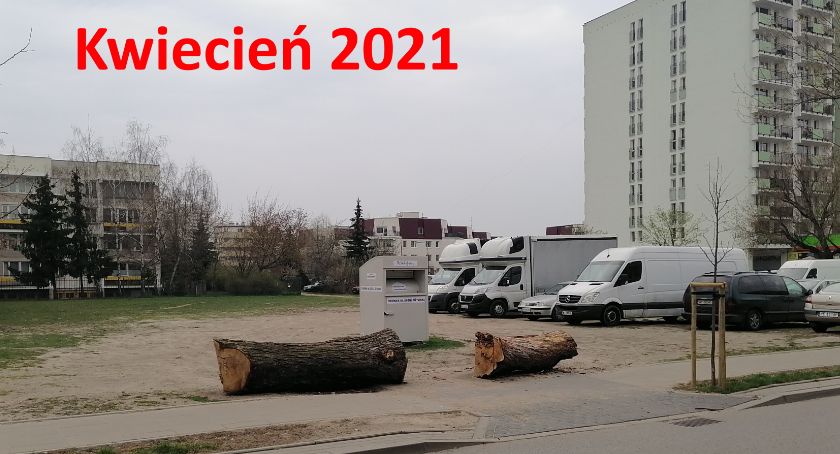 Prowizorka przy skwerku Łukowska, Mlądzka. Urząd nie zrobi porządku