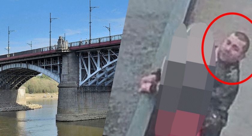Atak o podłożu seksualnym na Moście Poniatowskiego. Zdjęcia poszukiwanego!