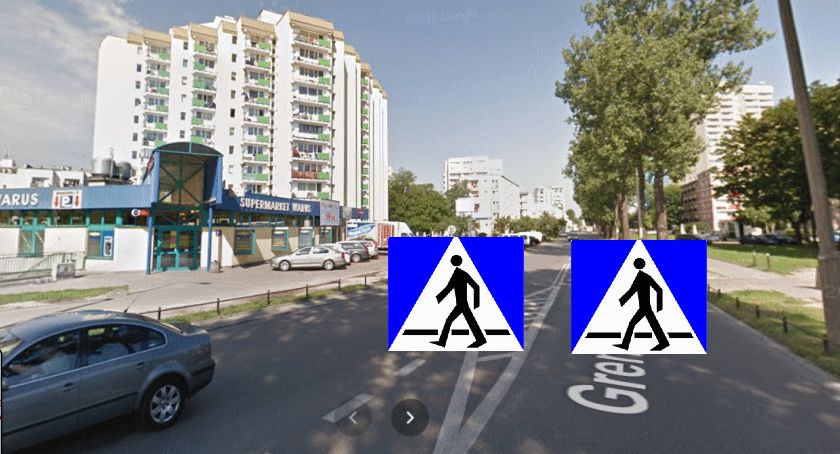 Będzie nowe przejście dla pieszych na ul. Grenadierów
