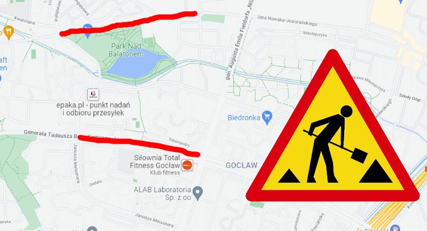 Bora Komorowskiego i Nowaka Jeziorańskiego zamknięta. Będą objazdy