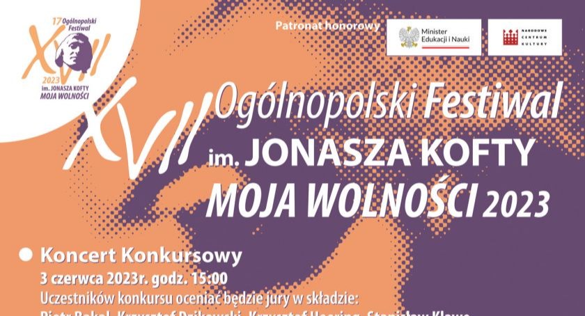 XVII edycja Ogólnopolskiego Festiwalu im. Jonsza Kofty “Moja Wolność” 