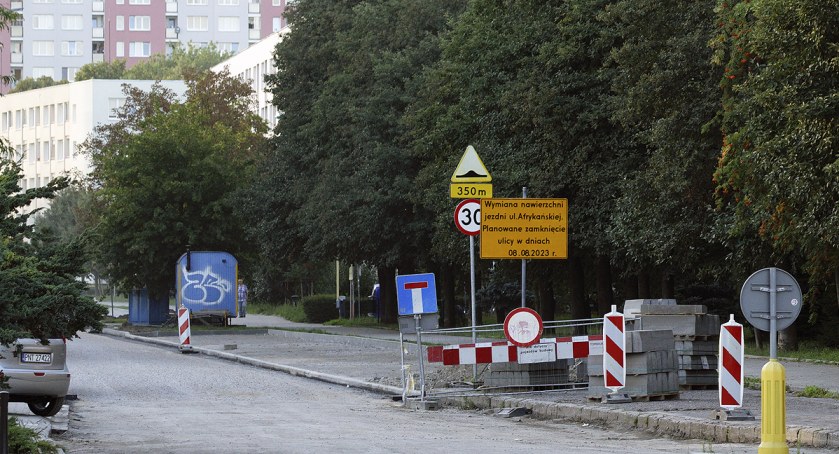 Remont ulicy Afrykańskiej