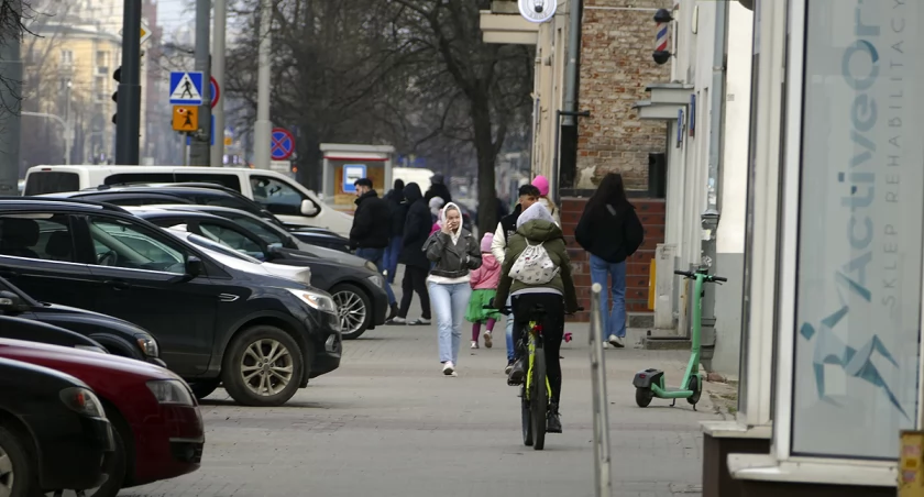 Rowerzyści na Grochowskiej