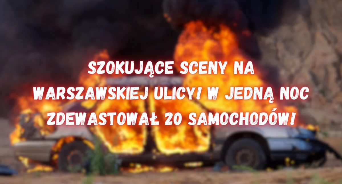 Nocna dewastacja: 20-latek zniszczył 20 samochodów – grozi mu więzienie