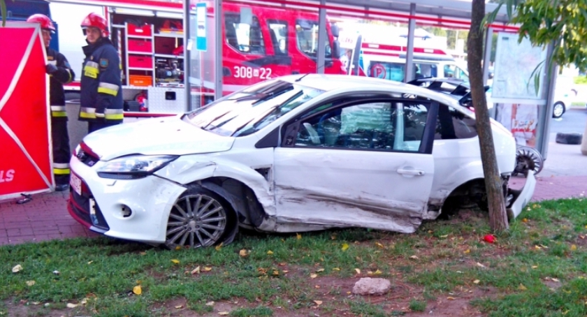 Wypadek na Fieldorfa - jest zarzut dla kierowcy