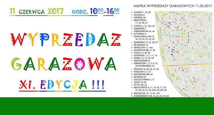 Wyprzedaż garażowa na Saskiej Kępie 2017