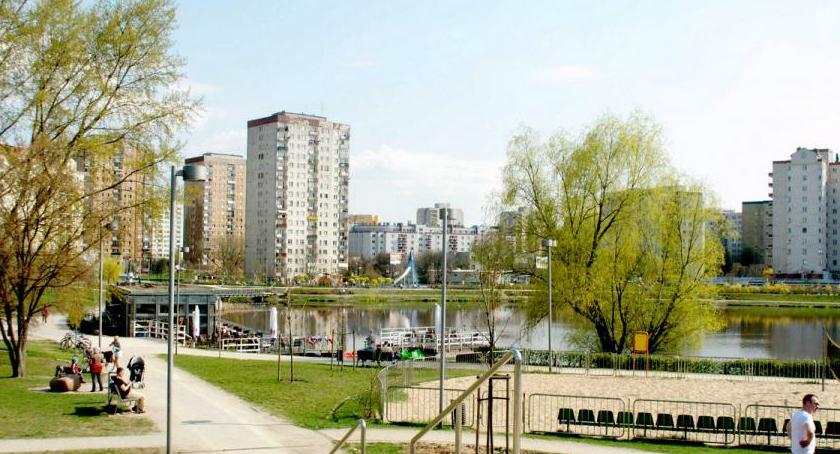 Gocławski Balaton z lotu ptaka. Film robi wrażenie