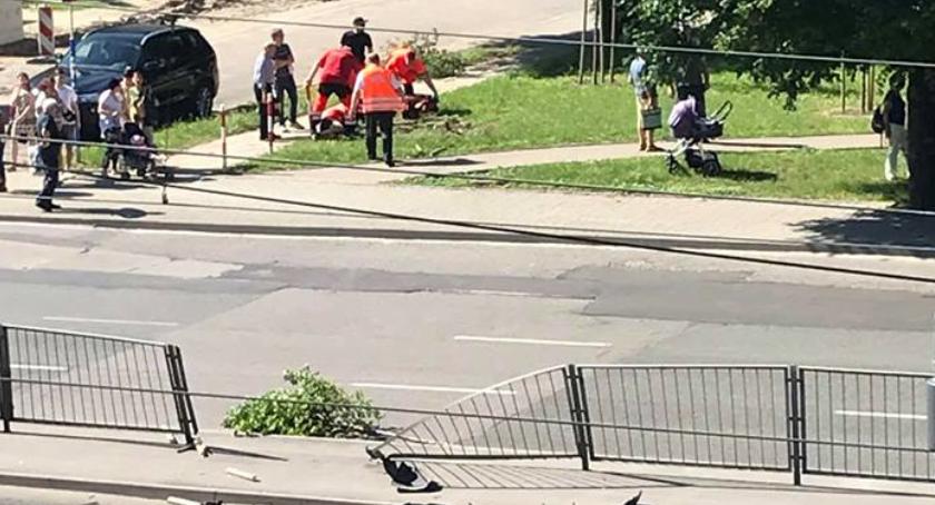 Pomylił pedał hamulca z gazem...Wczorajszy wypadek na Grochowskiej