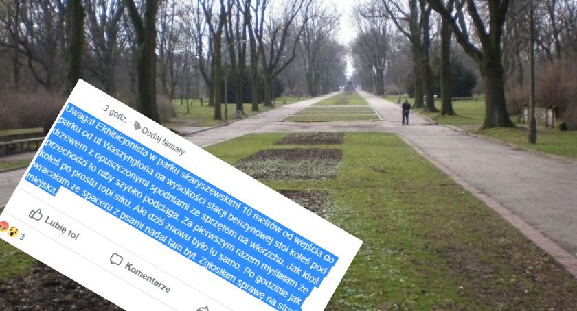 Uwaga! Ekshibicjonista w Parku Skaryszewskim