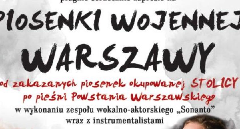 Piosenki wojennej Warszawy. Koncert na pl. Szembeka już w niedzielę
