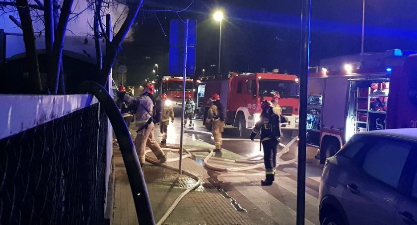 Pożar przy Męcińskiej na Grochowie