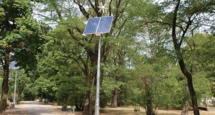 Park Leśnika na Grochowie z ekologicznym oświetleniem