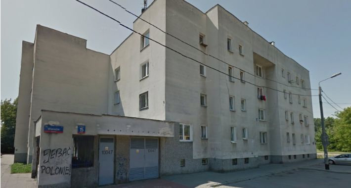 Pożar przy ul. Wiarusów na Gocławku