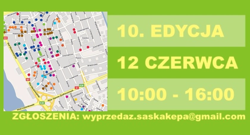 10 Wyprzedaż Garażowa na Saskiej Kępie 2016 – mapka stoisk