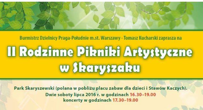 Dwa Pikniki rodzinne w lipcu w Parku Skaryszewskim