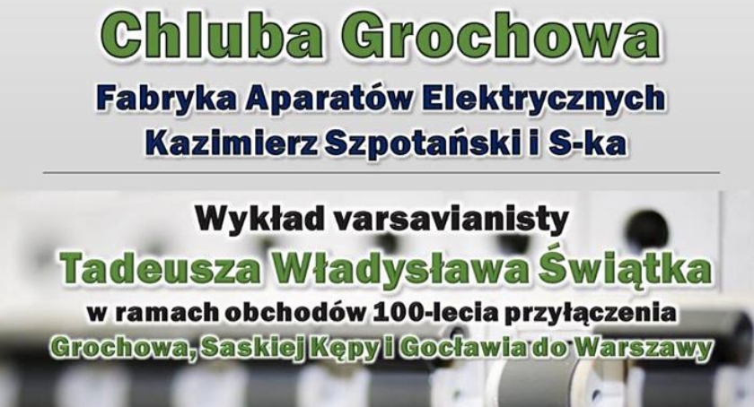 Chluba Grochowa. Zapraszamy do biblioteki im. Rumla na wykład