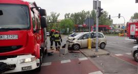 Wypadek na skrzyżowaniu Ostrobramskiej z Poligonową