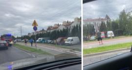Pożar zaparkowanego busa na Gocławiu