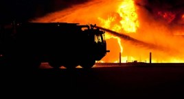 Pożar w 12-piętrowym bloku. 3 zastępy brały udział w akcji