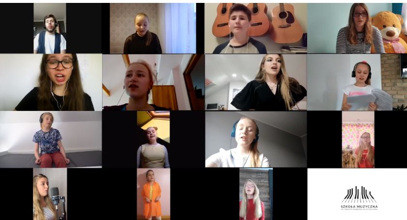 Znakomity wirtualny występ! Zaśpiewał chór ze szczecineckiej muzycznej