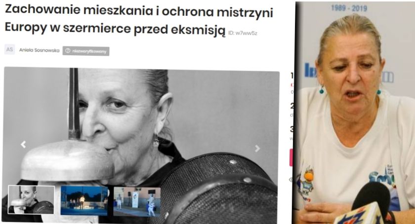 Nasza mistrzyni w szermierce prosi o pomoc. „Nie mam rodziny, na którą mogłabym liczyć”