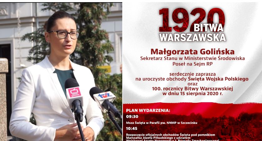 100-lecie Bitwy Warszawskiej w Szczecinku. Obchody przy pomniku i wystawa pojazdów militarnych