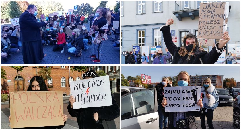 Od „nie ma zgody na to piekło” po „jebać PiS” oraz „wyp...laj”. Strajk Kobiet w Szczecinku