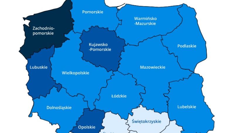 Najwięcej zachorowań jest w Zachodniopomorskiem. U nas 3 zgony od soboty