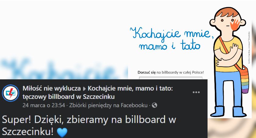 „Tęczowy” plakat na ulicach Szczecinka? Właśnie ruszyła zbiórka 