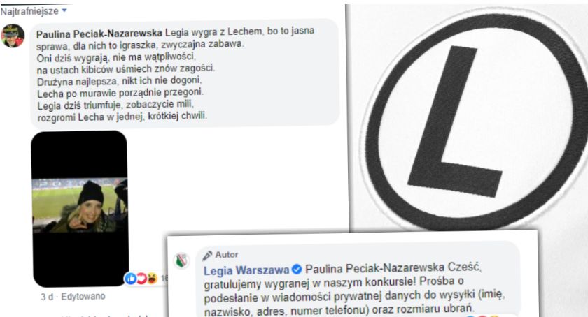 Radna ze Szczecinka wygrała konkurs Legii Warszawa