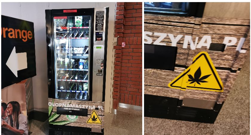 W Szczecinku stanął automat oznaczony liściem marihuany. Co sprzedaje?