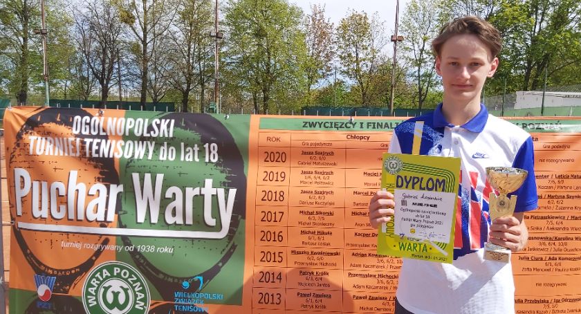 Tenisowy Puchar Warty w Poznaniu. Gabriel Łosiewicz z podwójnym podium