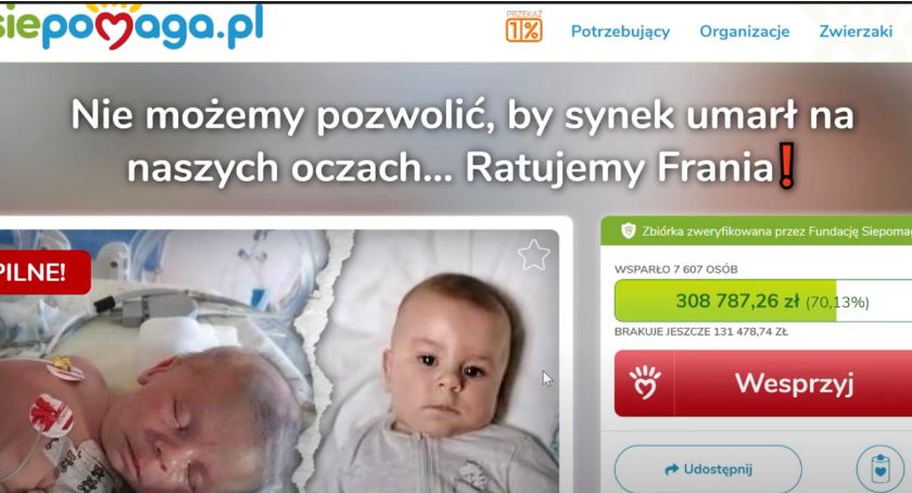 Sztafeta Serca Kronospanu. Oni też zbierali dla małego Frania