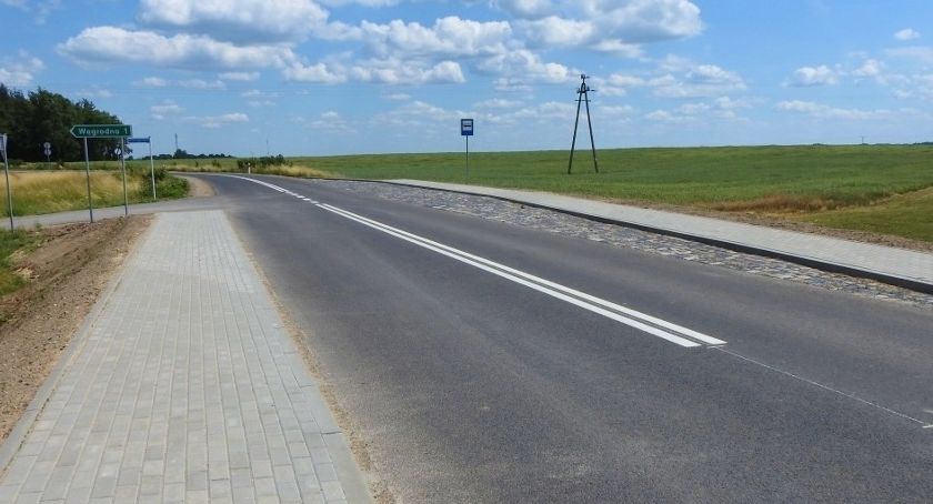 Przebudowany odcinek drogi Szczecinek-Żółtnica