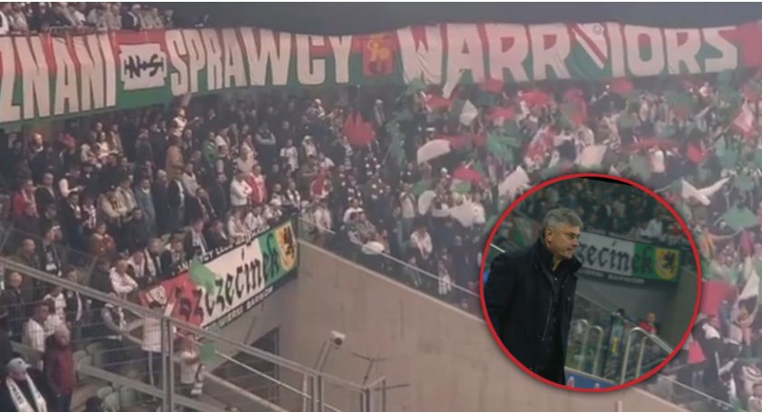 Kibice Legii ze Szczecinka na hitowym meczu z Lechem Poznań