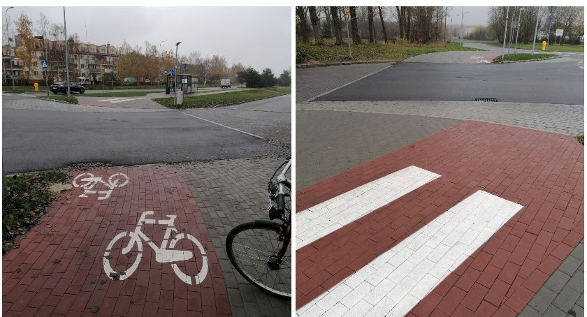 Na przejście dla pieszych zabrakło farby?