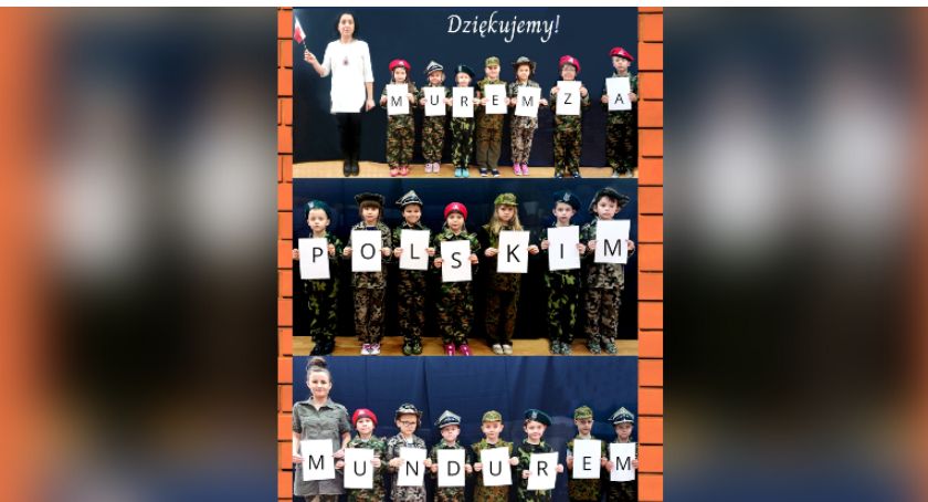 Dzieci z „Makusia” także #MuremZaPolskimMundurem