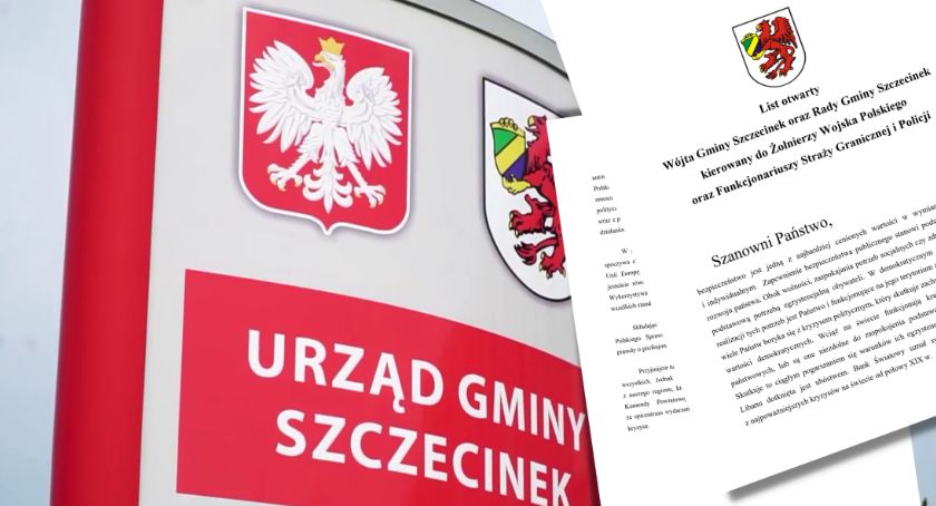 Wójt wraz z radnymi pisze do mundurowych broniących granicy