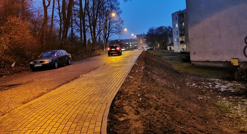 Odcinek Wodociągowej wreszcie z chodnikiem na całej długości!