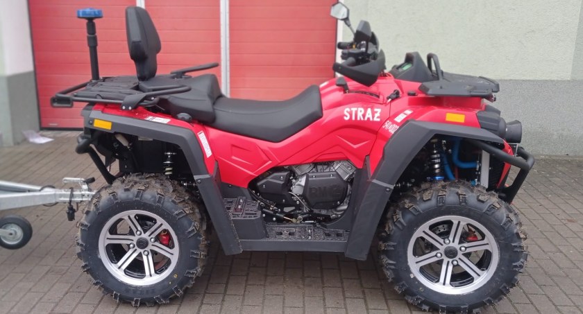 Quad strażaków w ramach... walki z Covid-19