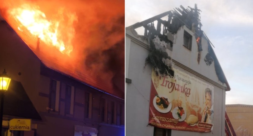 Duży pożar w restauracji Bogdana Trojanka
