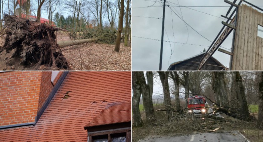 Bilans niszczycielskich wichur. Niemal dwieście interwencji w powiecie